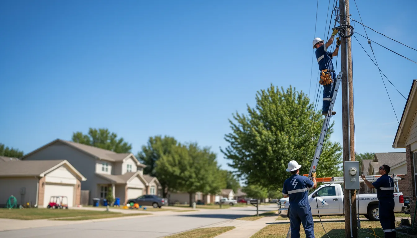 Residential electrician providing installation services in Glide, OR